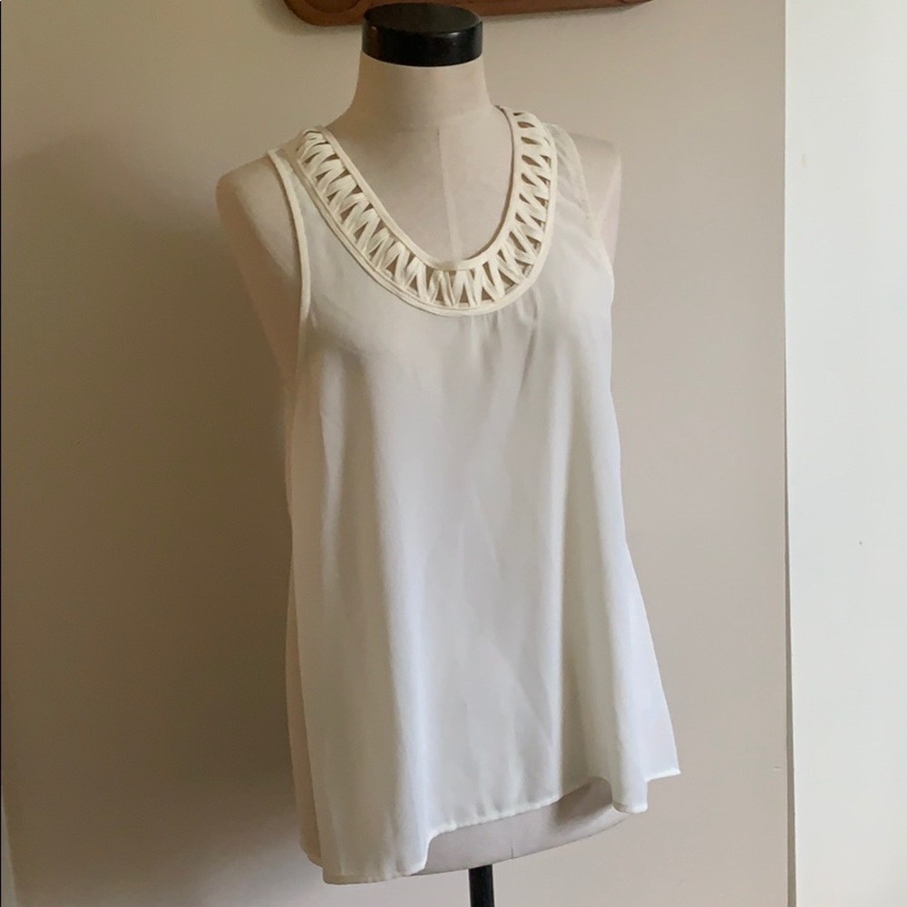 White summer tank top